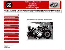 Tablet Screenshot of oldtimer-ersatzteile-gk.de